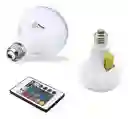 Bombillo Parlante Con Bluetooth Y Usb Multicolores Rgb