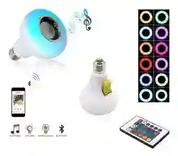 Bombillo Parlante Con Bluetooth Y Usb Multicolores Rgb