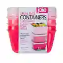 Recipientes Joie 3 Pz Rosa 946 Ml