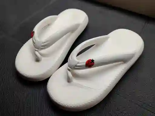 Sandalias Para Dama Blancas Talla 37/38