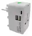 Adaptador Europeo Universal Con Puertos Usb Y Tipo-c
