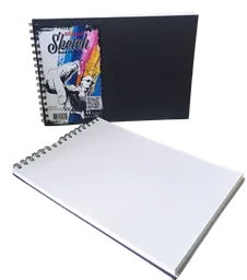 Block Argollado Dibujo Tamaño Carta Hojas Bond Blancas Bitacora Sketchbook