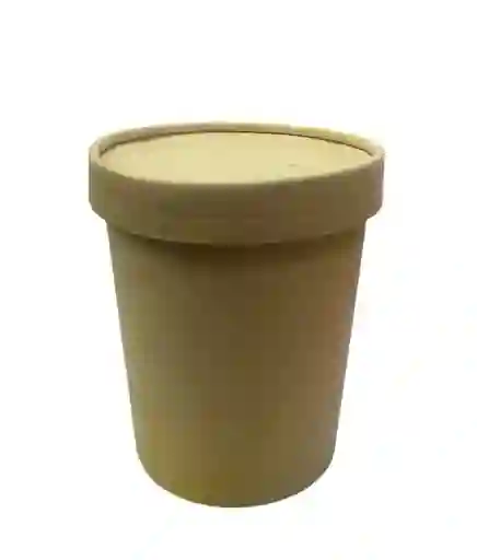 Envases 16 Onzas X 10 Unds , Tazas Bambú 16 Onzas Con Tapa, Contenedores 16 Onzas