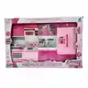 Cocina Muñecas Horno Luz Nevera Sonido 4 Modulos Niñas