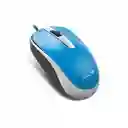 Mouse Genius Dx-120 Usb Alámbrico Azul