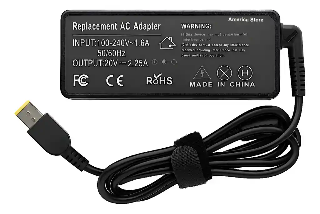 Lenovo Cargador Portatilthinkpad Ideapad Yoga Usb 20v 2.25a (80310905)