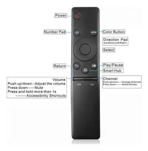 Control Remoto Smart Tv Samsung 4k Curve