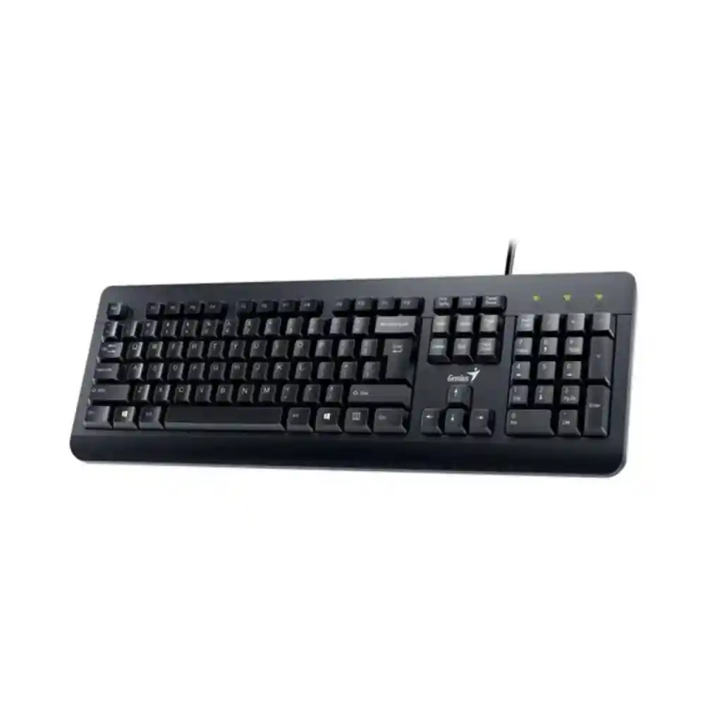 Combo Alámbrico Genius Km-100se Mouse Y Teclado Color Negro