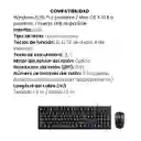 Combo Alámbrico Genius Km-100se Mouse Y Teclado Color Negro