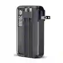 Power Bank Carga Turbo 3 En 1 Movisun R20 Plug 20000 Mah Color Negro
