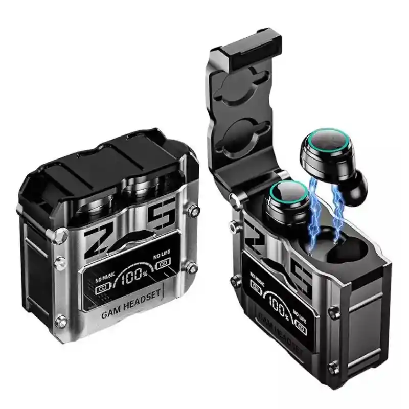 Audífonos Gamer Inalámbricos Damix M25 Con Estuche Led