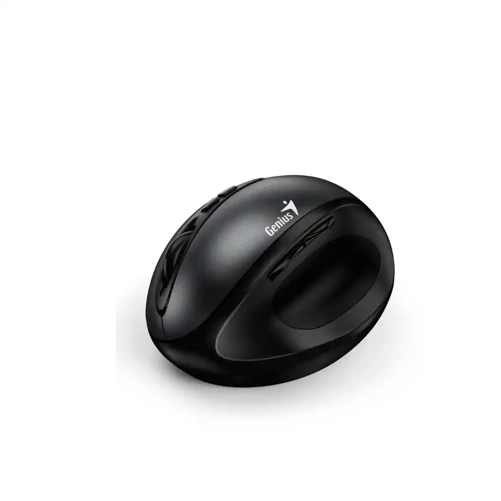 Mouse Inalámbrico Genius Diseño Vertical Ergo 8300s Color Negro