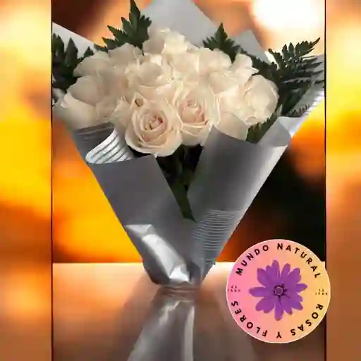 Flores 24 Rosas Blancas