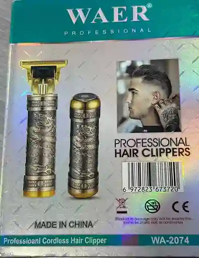 Combo De Patillera Y Maquina Rasuradora Pequeña Waer 2074
