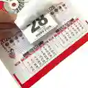 Calendario Almanaque Clásico Piel Roja 2026 Pielroja