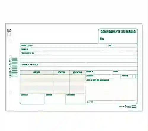 Formato Comprobante De Egreso