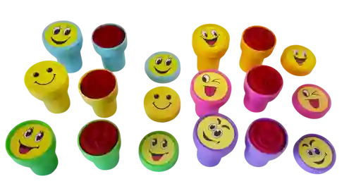 Sellos De Caritas Emojis X 6 Unidades Modelos Surtidos