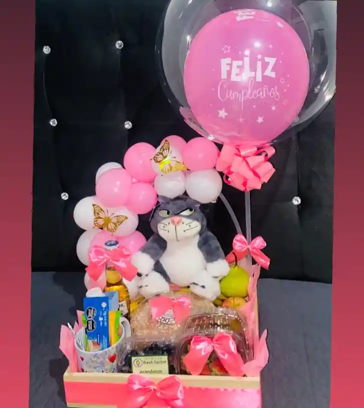 Desayuno Sorpresa Con Peluche Feliz Cumpleaños