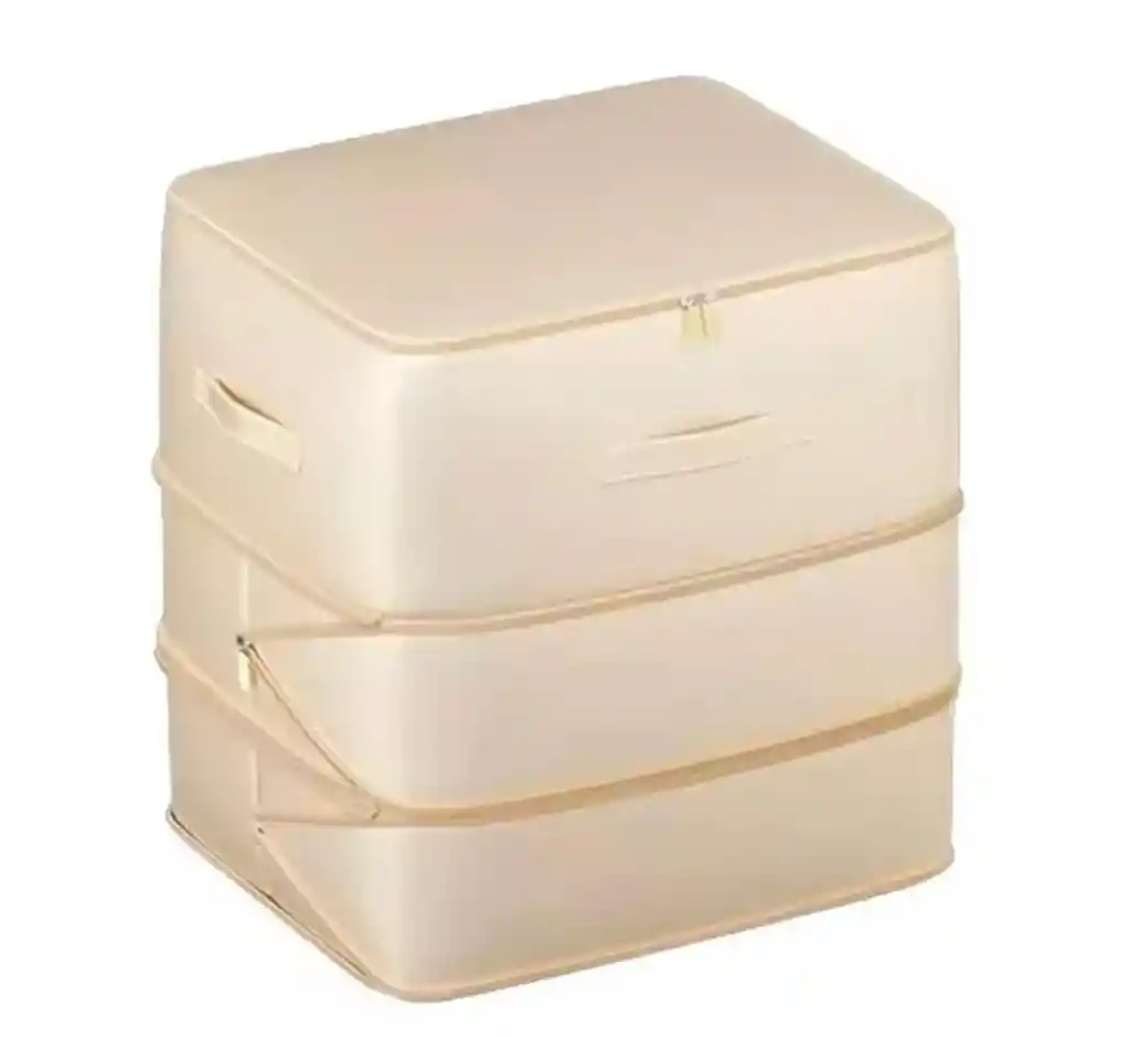 Bolsa Almacenamiento Ropa Con Cremallera	beige