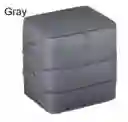 Bolsa Almacenamiento Ropa Con Cremallera	gris			