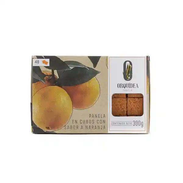 Orquídea Panela En Cubos Sabor Naranja