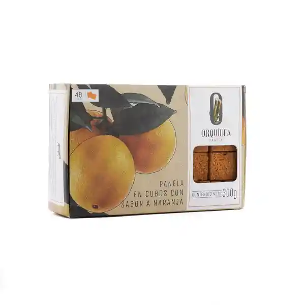 Orquídea Panela En Cubos Sabor Naranja