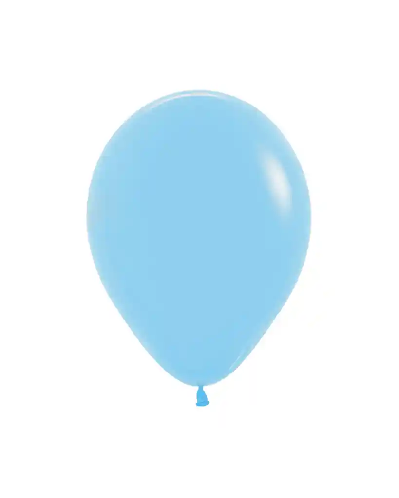Globo Azul Claro Con Helio Certificado