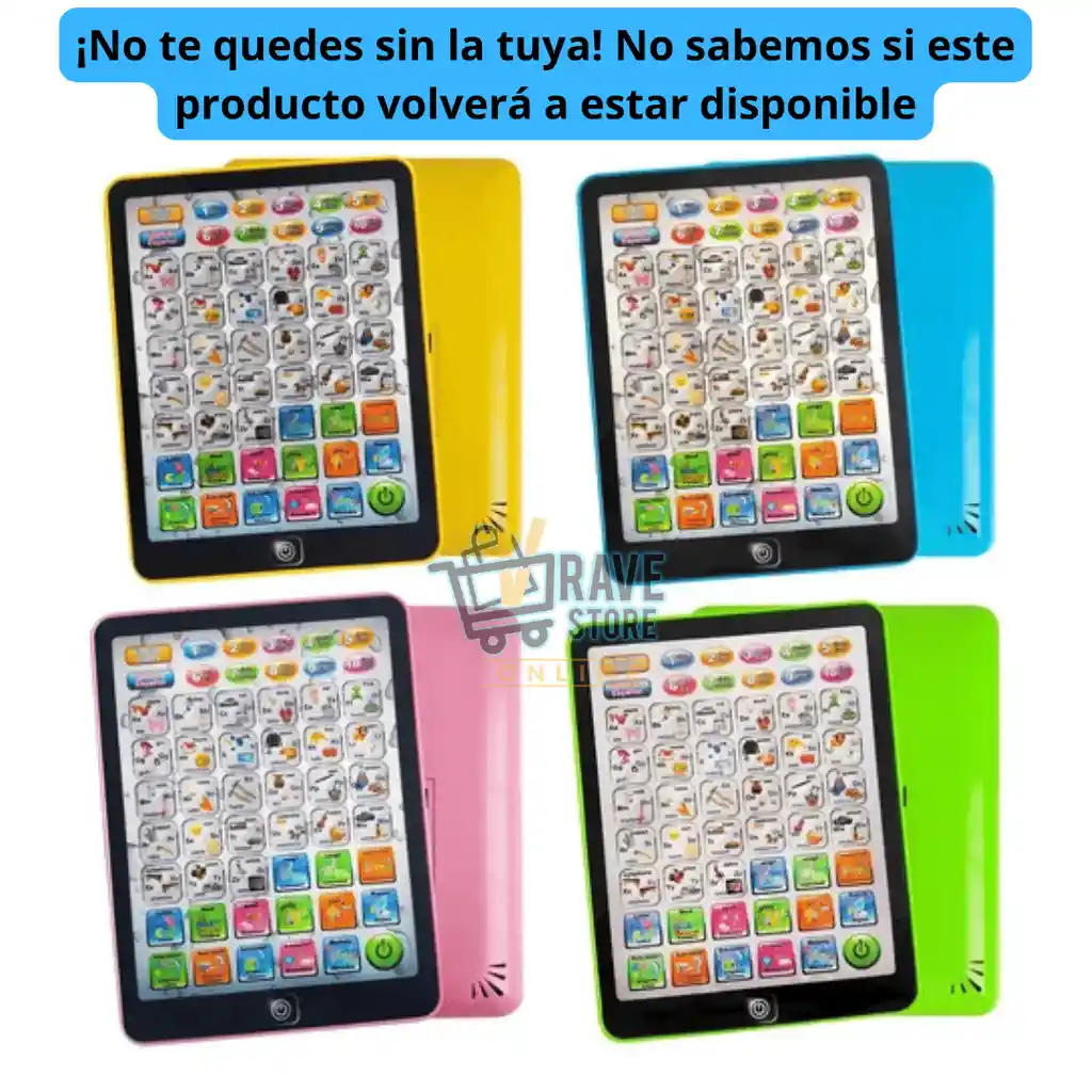 Tableta Niños Tablet Juguete Didactico Jugueteria Infantil