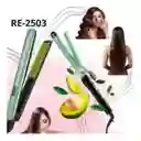 Plancha Cabello Aguacate + Pinza Rizadora Remilngton Replic
