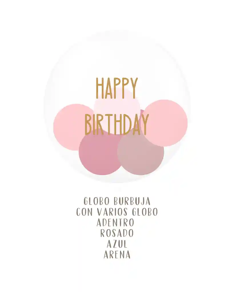 Globo Burbuja Relleno De Varios Globos