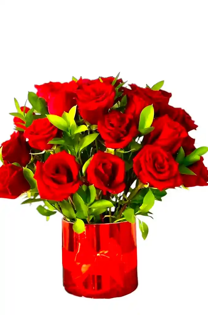 Cilindro De Rosas Para Cualquier Ocasión