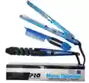 Combo Plancha Rizador Y Peine Nano Titanium Ultima Tecnologia Replica