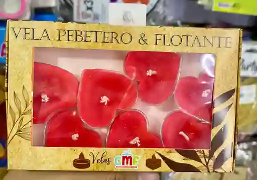 Vela Corazón Pebetero X 7 Unid