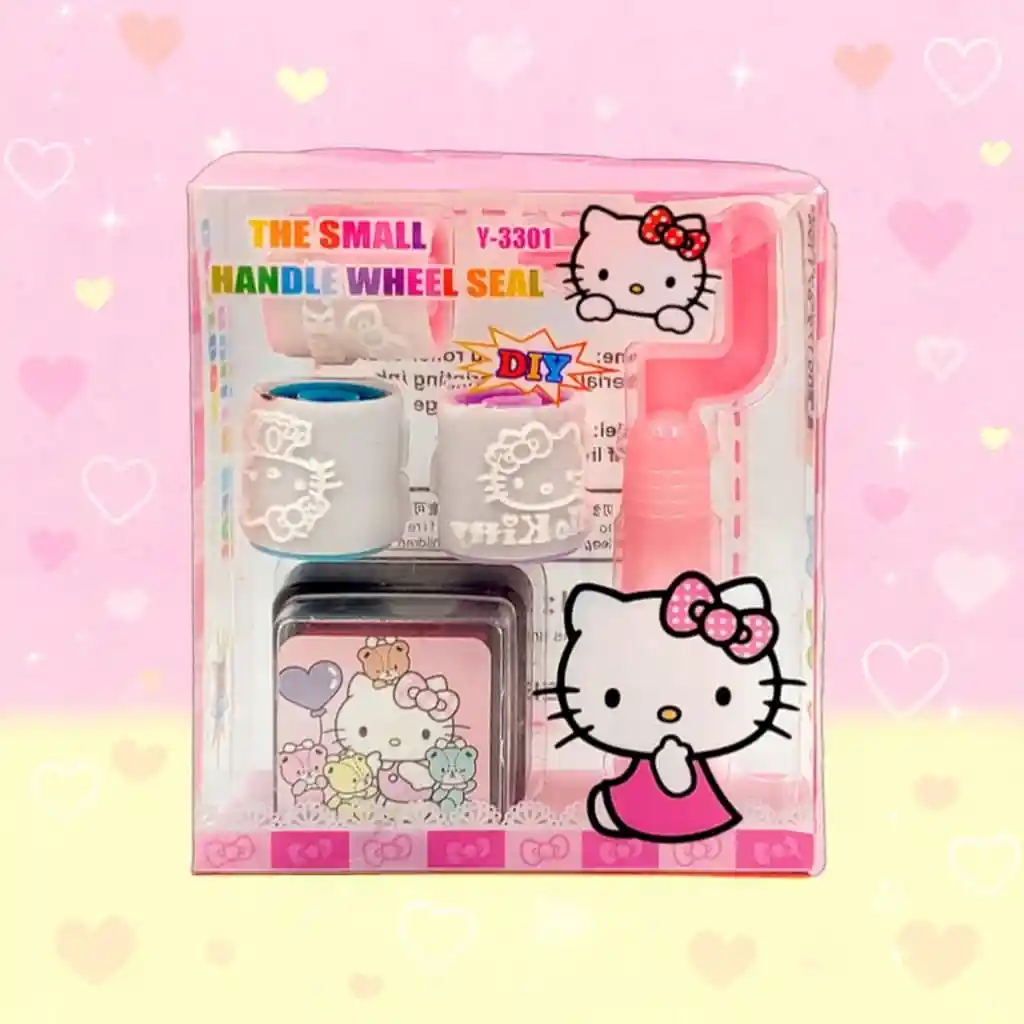 Pack De Sellos Hello Kitty Con 3 Motivos Diferentes