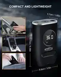 Inflador De Llanta Portable Mini Compresor Carro Moto Balón