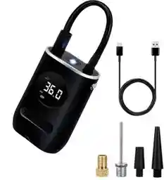 Inflador De Llanta Portable Mini Compresor Carro Moto Balón