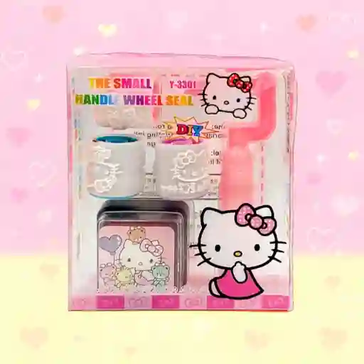 Pack De Sellos Hello Kitty Con 3 Motivos Diferentes