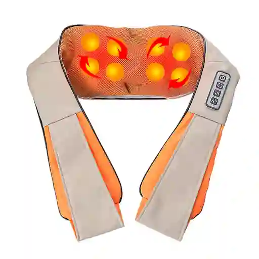 Masajeador Eléctrico De Cuello Y Espalda Con Rodillos Y Calor Terapéutico
