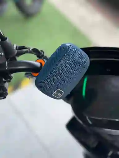 Parlante Con Soporte Para Bicicleta O Moto Gtide Color Azul