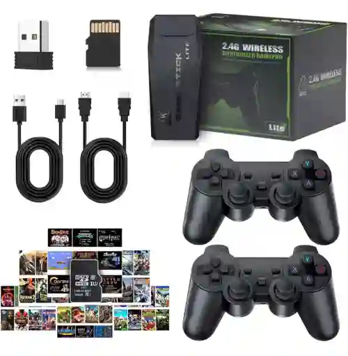 Consola Video Juegos Retro Hdmi Game Stick 2 Controles