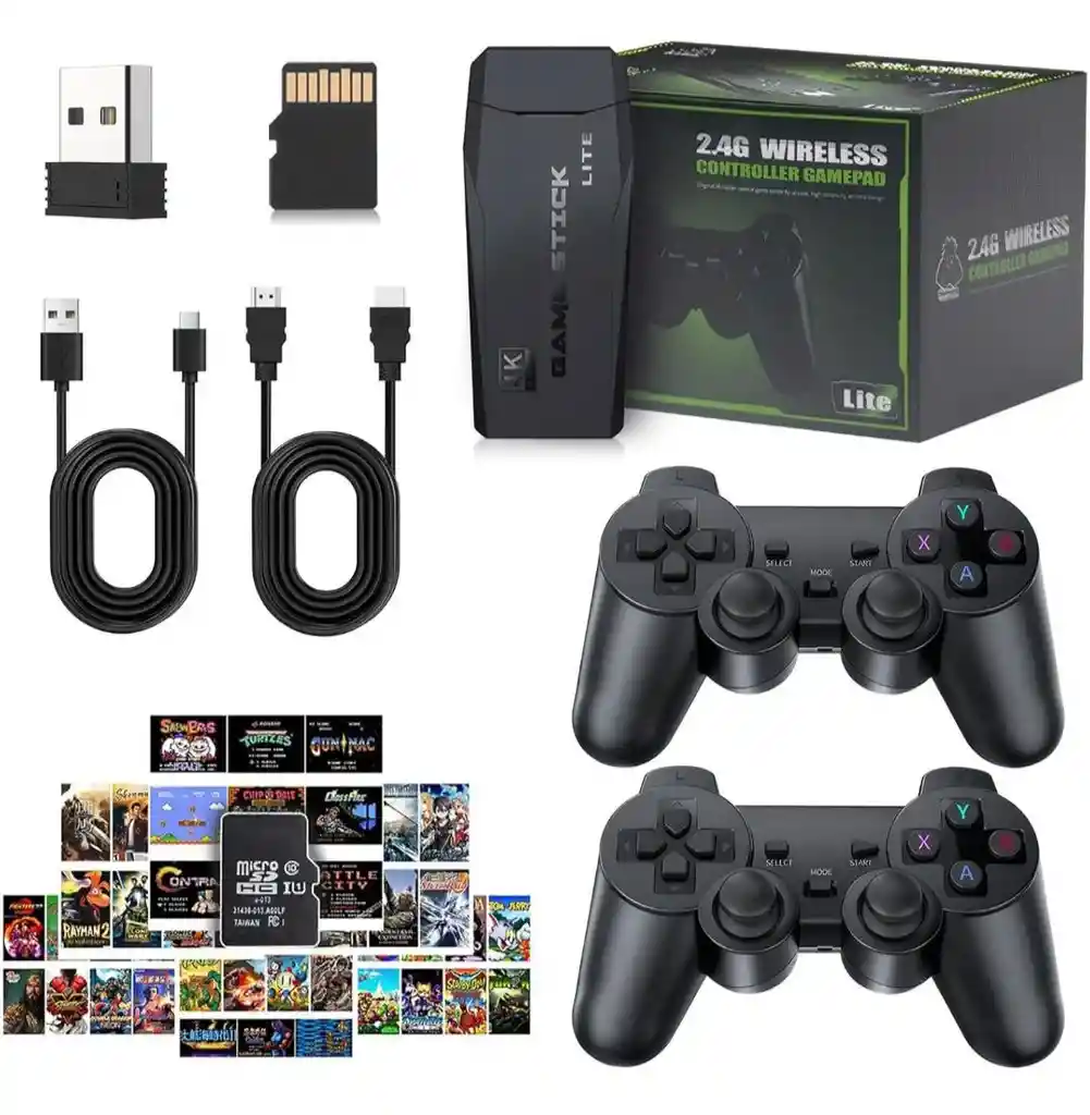 Consola Video Juegos Retro Hdmi Game Stick 2 Controles