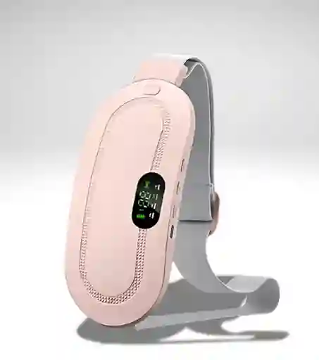 Cinturón Térmico Para Aliviar Cólicos Menstruales Y Dolores Lumbar Con Masaje Y Calor