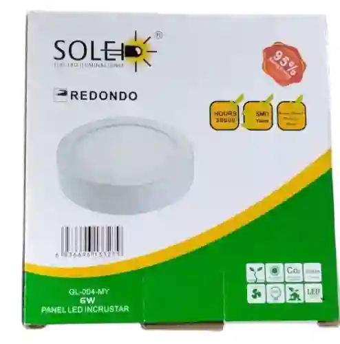 Panel Led Redondo De Sobreponer 6w