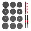 Kit De Pesas Ejercicio Mancuernas Termoforradas 20kg