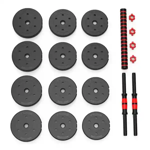 Kit De Pesas Ejercicio Mancuernas Termoforradas 20kg