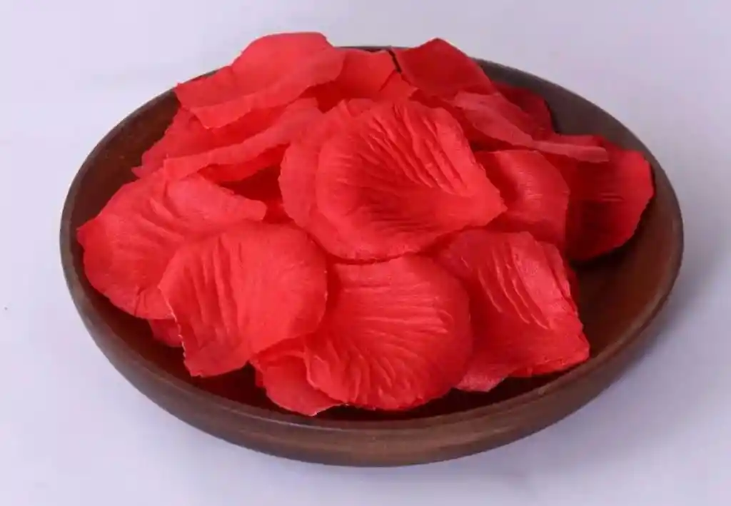 Petalos De Rosa Artificiales Rojos X 100 Unid