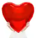 Globo Metalizado Corazon Rojo 30" X 1 Unid