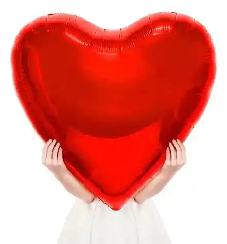 Globo Metalizado Corazon Rojo 30" X 1 Unid