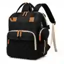Bolso Pañalera Bebé Tipo Morral Negro