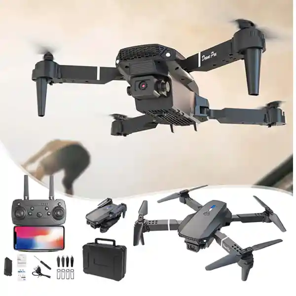 Drone H18 Pro Doble Cámara 4k Original Con Estuche 3 Baterias